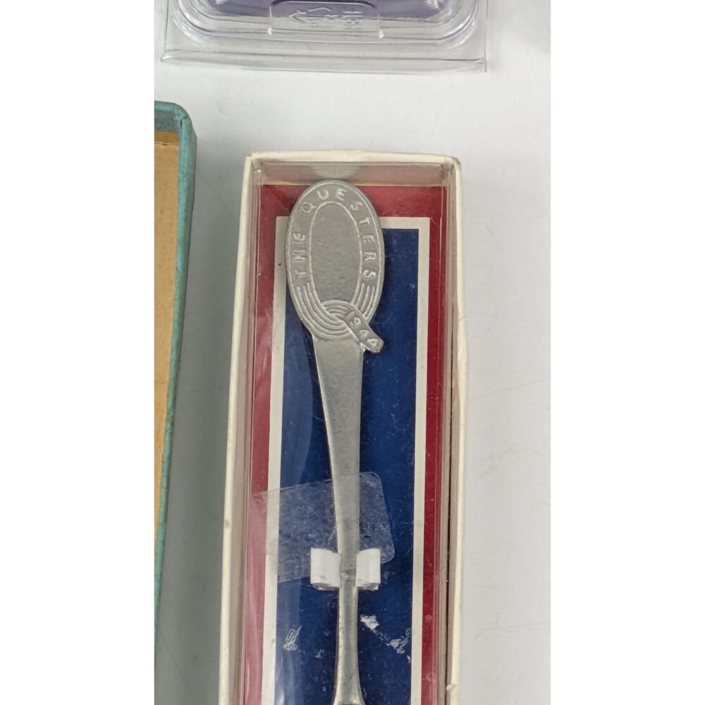 Lot 7 Vtg Souvenir Spoons NASA Space Zodiac Christmas Holiday Cruise EPNS Italy - Picture 5 of 16